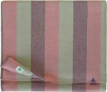 Linen & Cotton Silva Oilcloth Garden Tablecloth - 100% Linen, Purple Pink Grey (147 x 300 cm) Long Tablecloth Table Linen Garden Outdoor Water-Repellent Easy Care Coated