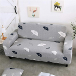 Surwin Sofa Cover Sofa Throws 1 2 3 4 Seater Pattern Elastic Universal Sofa Cover Sofa Cover Stretch Protective Cover Couch Cover for Armrests Sofa (Ginkgo Biloba, 4 Seater (235-300 cm)