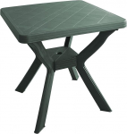 Fun Star IPAE-Progarden Reno ruudukujuline laud &uuml;hendatud jalgadega, roheline, plastik, 70 x 70 x 72 cm