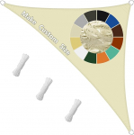 Markiis veekindel 3 x 3 x 4,3 m, p&auml;ikesekaitsepapp, ilmastikukaitse, vetth&uuml;lgav UV-kaitse, koos paigaldusk&ouml;itega, sobib ideaalselt v&auml;litingimustes kasutamiseks - beež