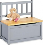 Pinolino Fenna laste kirstupink, massiivne m&auml;nnipuust klapikambriga, istme k&otilde;rgus 29 cm, lastele alates 2-aastastest, hall ja l&auml;bipaistev lakitud