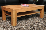 Kohvilaud s&uuml;damepuu p&ouml;&ouml;k 90 x 60 cm k&otilde;rgus 42 cm Riiuliga raam / soovitud suurus soovi korral / massiivpuit