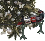 Well Home 36-teiliges Weihnachtszug-Set mit Sound und Leuchtturm mit Einer Schiene von 264 cm