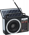 Kaasaskantav retro raadio, kompaktne AM/FM/SW Bluetooth raadio p&auml;ikesepaneeliga, kaasaskantav LED-valgustus, laetav aku, toetus TF-kaardile/USB MP3-m&auml;ngijale (tume)