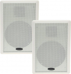 Flatpanel-Lautsprecher, 40W, valge, Surround, 4 Ohm, 86dB, 2-Wege, Paar