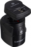 Samsonite reisitarvikud - World Adaptor Pro 3-P+USB, must