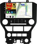 BXLIYER Android 13 - [8G + 256G, 8-tuumaline] - IPS autoraadio Ford Mustangile (2015-2020) - Traadita CarPlay/Android auto - LED-kaamera ja mikrofon - 9-tolline 2 DIN - DAB roolijuhtimispult - Kiire boot 360-CAM