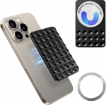 Silikoonist iminapp mobiiltelefoni hoidik, k&auml;ed-vabad tugeva haardega hoidik selfie'de ja videote jaoks, libisemiskindel mobiiltelefoni hoidik, &uuml;hildub iPhone ja Android mobiiltelefonide korpustega, iPhone 15/14/13 jaoks