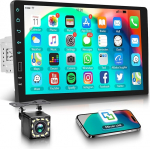 Rimoody Autoradio 1 DIN koos Mirror Link Bluetooth 9-tollise puuteekraaniga autoraadioga