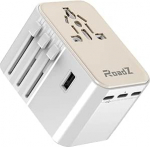 RoadZ reisiadapter kogu maailmas, universaalne reisipistik 2 USB, 3 USB C ja 1 AC pistikupesa, 30 W rahvusvaheline pistikupesa adapter, universaalne adapter Saksamaale, USA-le, Inglismaale, Austraaliale
