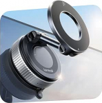 Lamicall Magnetic Car Mobile Phone Holder for Magsafe Car Mount - [Vacuum Suction Cup & 24 x Magnet] Mag Safe Holder Car Mobile Phone Holder 360&deg; Rotatable Car Holder for iPhone 17 16 15 14 13 12 Pro