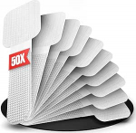 Selbstklebende Kabelhalter mit Klettverschluss f&uuml;r das Perfekte Kabelmanagement - Kabel Organizer f&uuml;r Wand und Schreibtisch - LTC Wall Straps - 50 St&uuml;ck - Wei&szlig; - PRO 3120