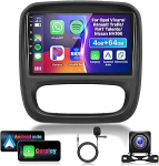 4G & 64G 9-tolline autoraadio Opel Vivaro B/Renault Trafic/Fiat Talento/Nissan NV300 jaoks koos Carplay Android Car Wireless, 1280 x 720, Bluetooth RDS/FM raadio, WiFi Navi/AHD tagurduskaameraga