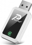 PWAYTEK Wireless CarPlay adapter 2025, traadita CarPlay dongle iPhone'ile, muundab traadiga traadita, 5GHz WiFi & Bluetooth 5.0, Plug & Play, &uuml;hildub iOS 10+ ja autodega alates 2016. aastast.