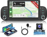 2G + 64G Android autoradio Fiat Panda 2013-2020 jaoks koos traadita Carplay Android autoga, Hodozzy 2 DIN 7-tolline puuteekraaniga autoraadio koos Sat Nav DSP Bluetooth WiFi Mirrorlink FM / RDS raadio, tagurdamine