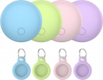 Bluetoothi v&otilde;tmeotsija, 4i pakett, nutikas silt, mis &uuml;hildub Apple'i rakendusega Where is App (ainult iOS), Air Tracker Tag v&otilde;tmete / pagasi / kohvri / rahakoti jaoks, IP68 veekindel, vahetatav aku