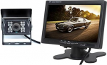 7-tolline v&auml;rviline LCD-monitor + tagurduskaamera auto tagantj&auml;rele vaatamise komplekt bussidele 12V - 24V