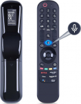 CLVIZCXOM MR22GA AKB76039901 Magic Voice Control asenduspult, mis &uuml;hildub LG TV mudelitega 2021/2022, &uuml;hildub Alexa ja Google'iga, must