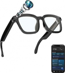 AI Smart prillid koos kaameraga, 800W HD fotode ja videote jaoks, k&auml;ed-vabad Vlogi salvestamine, reaalajas t&otilde;lge, Powered by ChatGPT, avatud k&otilde;rvaga heli, &uuml;likerge disain reisimiseks, lemmikloomade ja laste jaoks, v&auml;ljas kasutamiseks.