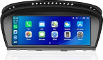 8,8-tolline puuteekraaniga autoraadio traadita Carplay BMW 5 seeria E60 E61 2008-2010 koos CIC s&uuml;steemiga, Android Car Mirrorlink/Bluetooth/Siri/GPS auto audio vastuv&otilde;tja