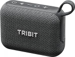 Tribit PocketGo Bluetooth-k&otilde;lar v&auml;ike, 20 tundi, IP68 veekindel, Bluetooth 6.0, v&otilde;imas heli, EQ, TWS sidumine, ujuv, minik&otilde;lar ideaalne &otilde;ue, reisile, du&scaron;&scaron;i alla, must