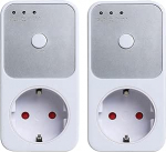 Automaatne pingekaitse pistikupesa Strip Surge Protection pistikupesa adapter pistikupesa Switcher AC 220 V Power Surge Safe Protector EU Plug Pistikupesa k&uuml;lmkapp kaitseb (2 tk)