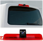 Tagumise vaate kaamera Transporter koos piduritulega, 720P &ouml;ise n&auml;gemise auto tagurduskaamera VW Caddy 2003-2015, 140 &deg; laia nurgaga kaamera katusepiduritulega autokaamera