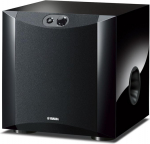 Yamaha NS-SW200 eesmine subwoofer koos patenteeritud Twisted Flare Port Bass Reflex Tube klaverilakk mustaga