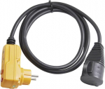 Brennenstuhl H07RN-F 3G1.5 kaitsev adapterkaabel FI IP44 2 m must