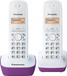 Panasonic KX-TG1612FRF duo juhtmeta telefon (DECT, ilma automaatvastajata), lilla