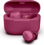 JLab Go Air Pop+ In-Ear k&otilde;rvaklapid traadita Bluetooth, t&otilde;elised traadita k&otilde;rvaklapid, 35+ tundi kestvad k&otilde;rvaklapid, traadita k&otilde;rvaklapid mikrofoniga, USB-C laadimiskarp, Dual Connect, EQ3 Sound, tumepunane roosa v&auml;rvus