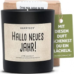 HAPPYSOY Soja l&otilde;hnak&uuml;&uuml;nal klaasist koos &uuml;tlusega Looduslik k&auml;sit&ouml;&ouml; - J&auml;tkusuutlik isiklik kingitus aastavahetuse peo kaunistamiseks - Parim s&otilde;ber s&otilde;ber vanemate ema isa vanaema vanaisa &otilde;nnelikku uut aastat 2022