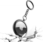 Metallist AirTag v&otilde;tmehoidja &uuml;mbris koos v&otilde;tmer&otilde;ngaga Apple Air Tags Premium Black Air Tag hoidja GPS-i j&auml;lgimise jaoks Air Tag hoidja Air Tags tarvikud pagasi lemmikloomade v&otilde;tmetele 1 Pack