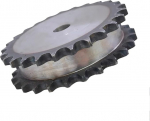 SYBNIKOLF Zahnr&auml;der, Motorritzel, 1 St&uuml;cke 10-26 Z&auml;hne 08B Zweireihige Kettenr&auml;der 45# Stahl 12mm-18mm Bohrung(21 hammas(Hole 16mm))