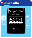 VERBATIM STORNGO USB3 PORT HDD 500GB BLK