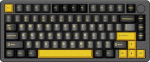 ATTACK SHARK X86 traadita mehaaniline klaviatuur, 75% m&auml;nguklaviatuur, t&auml;is alumiinium CNC, RGB Hot-Swap klaviatuur nupuga, BT/2.4G/USB-C, juhtmega kreemjas klaviatuur Mac/Win - Star Black