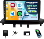 SIXWIN 4+64G Android 13 autoraadio koos CarPlay/Android Car/Mirror Linkiga Renault Megane 3 2008-2014.9-tollise HD puuteekraaniga toetab WiFi GPS Bluetooth 5.0 FM/RDS 32EQ