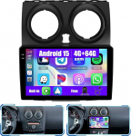 [4G+64G] Inefala Android 15 Autoradio f&uuml;r Nissan Qashqai J10 2006-2016 mit Wireless Carplay Android, 9 Zoll Touchscreen Radio mit Navi GPS WiFi RDS/FM Bluetooth EQ SWC R&uuml;ckfahrkamera Mic