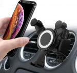 1 x Autotelefoni hoidja &uuml;mmargune &otilde;huventilaator Mercedes Benz A/B/C/E/S Mini Cooper telefonihoidja Audi TT Ford Jeep Suzuki Swift &uuml;mmargune &otilde;huventilaatori kinnitus k&otilde;igile ringikujulistele s&otilde;idukitele