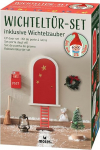 Moses Christmas Magic Gnome Door Set - 9-osaline komplekt koos 24 salajase j&otilde;uluvana kirjaga, skandinaavia j&otilde;ulutraditsioon lastele, &uuml;ksikasjalikud aksessuaarid advendiks ja j&otilde;uludeks