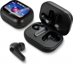 In-Ear Bluetooth k&otilde;rvaklapid, 2026 Intelligentsed k&otilde;rvaklapid, Bluetooth 5.4 koos puuteekraaniga, sisseehitatud rakendus, 6 EQ režiimi ja taustapildi reguleerimine, k&otilde;ned, HiFi helikvaliteet, valge
