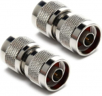 2x UniteCom N-t&uuml;&uuml;pi isas N-t&uuml;&uuml;pi isas madala kadudega adapter sirge pistik RF koaksiaalantenni toruliitmiku soolise vahetaja 4G 5G Wi-Fi LoRa Helium UHF VHF