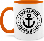 Mug 325 ml - Statement - Du bist mein Heimathafen - 325 ml - oranž - Lausungid Kohvitass Statements Kohvitassid Statement Mug with