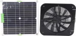 Aramox 100W Solar Panel Drive Extractor Fan 13.5" Loft Fan for Pet House