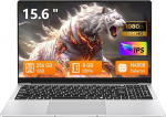 Tunhail Notebook, 39,6 cm (15,6 Zoll), Notebook mit Celeron N4000, bis zu 2,6 GHz, 8 GB DDR4, 256 GB SSD, s&uuml;learvuti, IPS-ekraan FHD 1920 x 1080, teisaldatav 180&deg;, WiFi 5, Mini HDMI