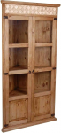 MiaM&ouml;bel Mexico Furniture Corner Showcase 103 x 195 x 55 cm Country House Style Solid Pine Honey