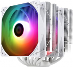 TR Peerless Assassin 120 SE ARGB valge protsessorijahuti, 6 soojusjuhtme protsessorijahuti, kaks 120mm ventilaatorit C12CW-S PWM, AGHP tehnoloogia, AMD AM4 AM5/Intel 1700/1150/1151/1200 jaoks
