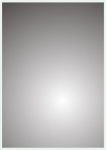 iBathUK Spectra Wandmontierter rechteckiger LED-Badezimmerspiegel, modernes rahmenloses Bewegungsmelder-Design mit integriertem Demister und kupferfreiem Silberspiegel in Silber-Finish, 500 x 700 mm