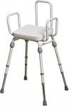 NRS Healthcare Compact Easy Perching Stool Vinyl M48477 - modulaarne k&auml;te ja seljatoega (&Uuml;hendkuningriigis k&auml;ibemaksuvabastus)