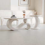Moderner, runder Couchtisch-Set, Marmor-Tische f&uuml;r Wohnzimmer und B&uuml;ro